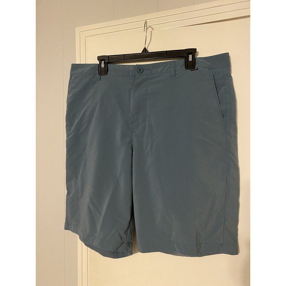 Travis Mathew Shorts Men's 38 Blue Chino Flat Front Stretch Performance Golf